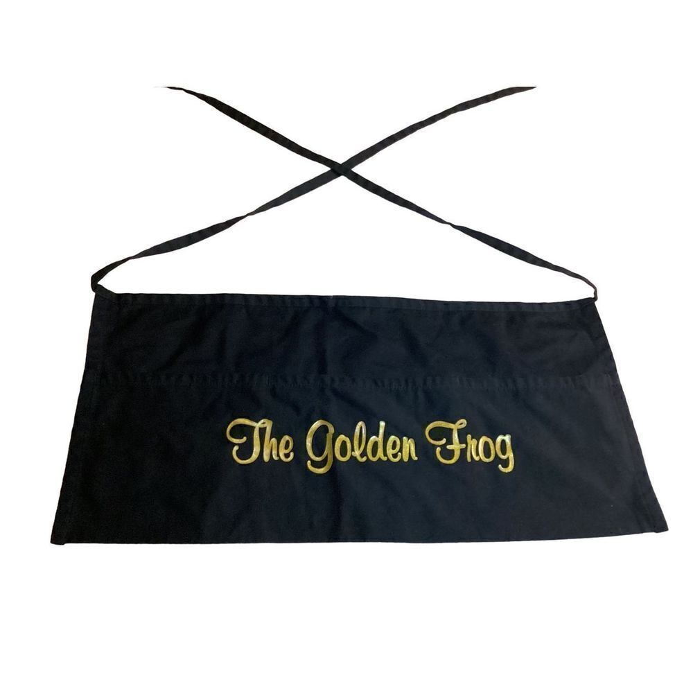 The Golden Frog Waitress Apron Server Bartender Service Industry